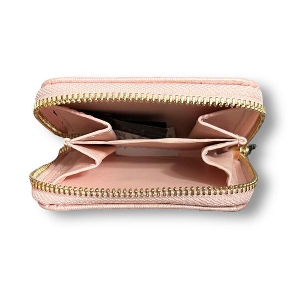 Bebe Alexandra Mini Satchel Gift Set Blush Shine Pink Logo Faux Leather NWT - Picture 6 of 14